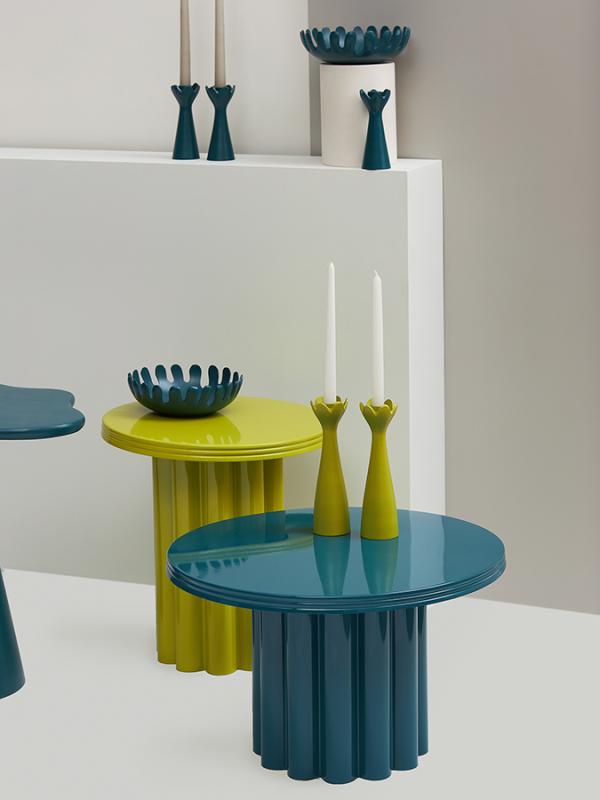 Подсвечник laminaria, 23 см, лайм