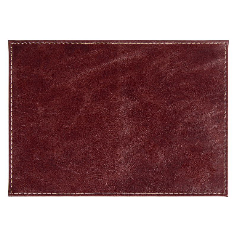 Обложка для автодокументов Leather Sky Matt Sun из натуральной кожи,  с белой прострочкой
