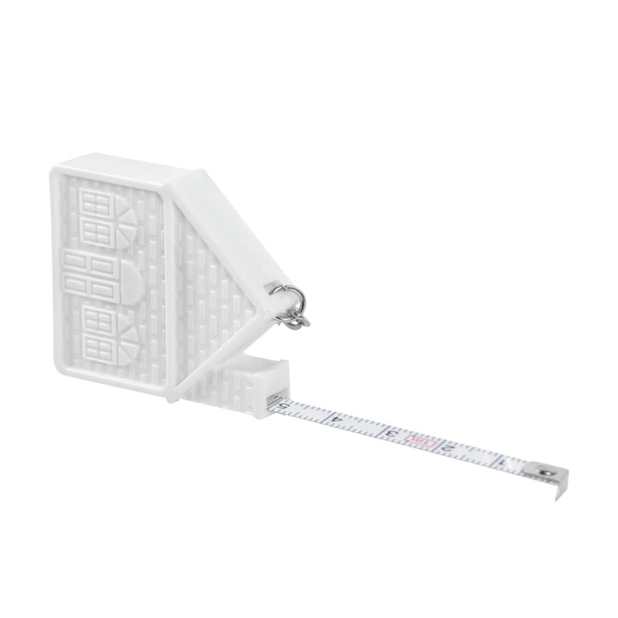 Брелок-рулетка  "Домик" (1 м), 5,1х1,4х4,7 см, пластик