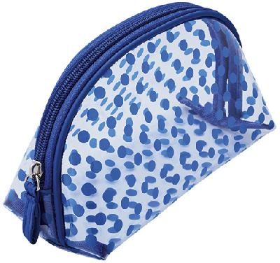 Косметичка Dewal Beauty серия "Горох",  19х8,5х11,5см