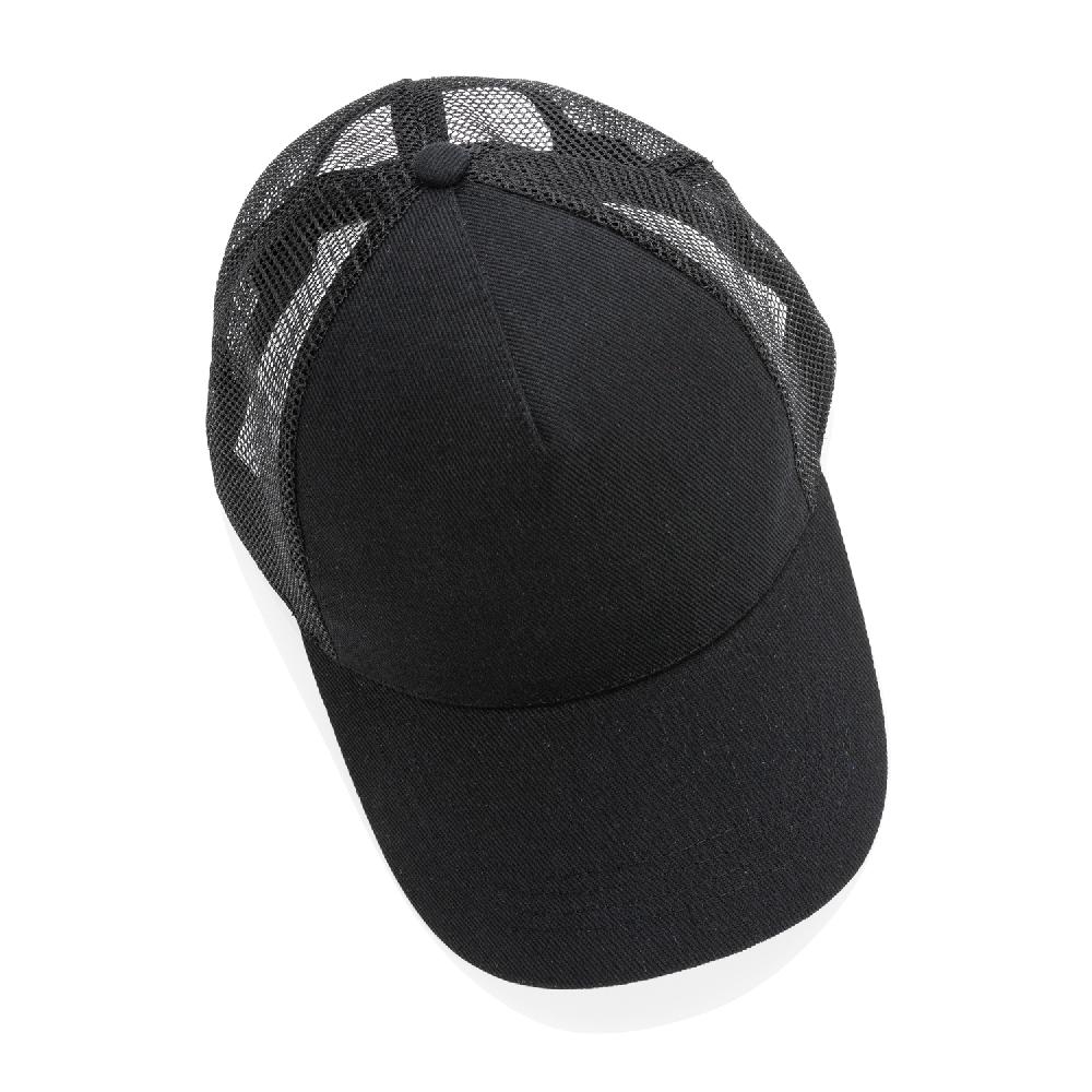 Бейсболка Impact c сеткой из переработанного хлопка AWARE™, 5 клиньев, 190 г