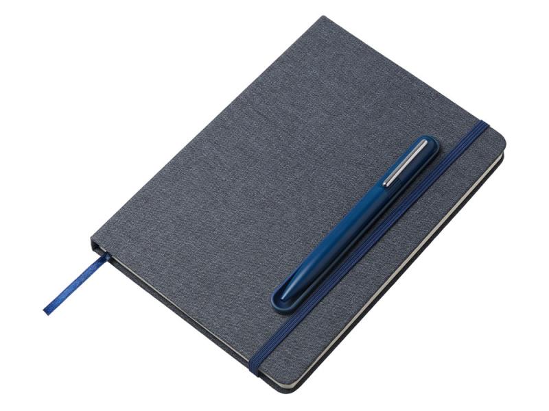 Блокнот А5 NotaBene с металлической шариковой ручкой и подставкой для телефона