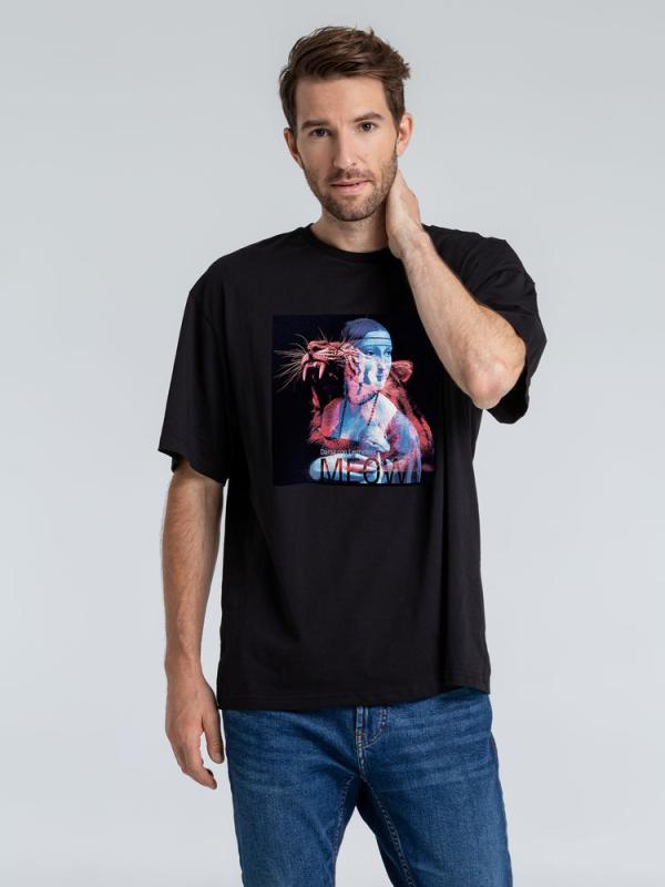 Футболка оверсайз «Дама с горностаем»