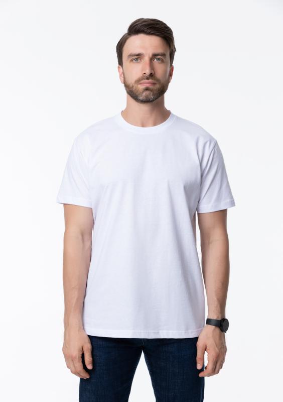 Футболка унисекс хлопок 150, 52, Белый (10)