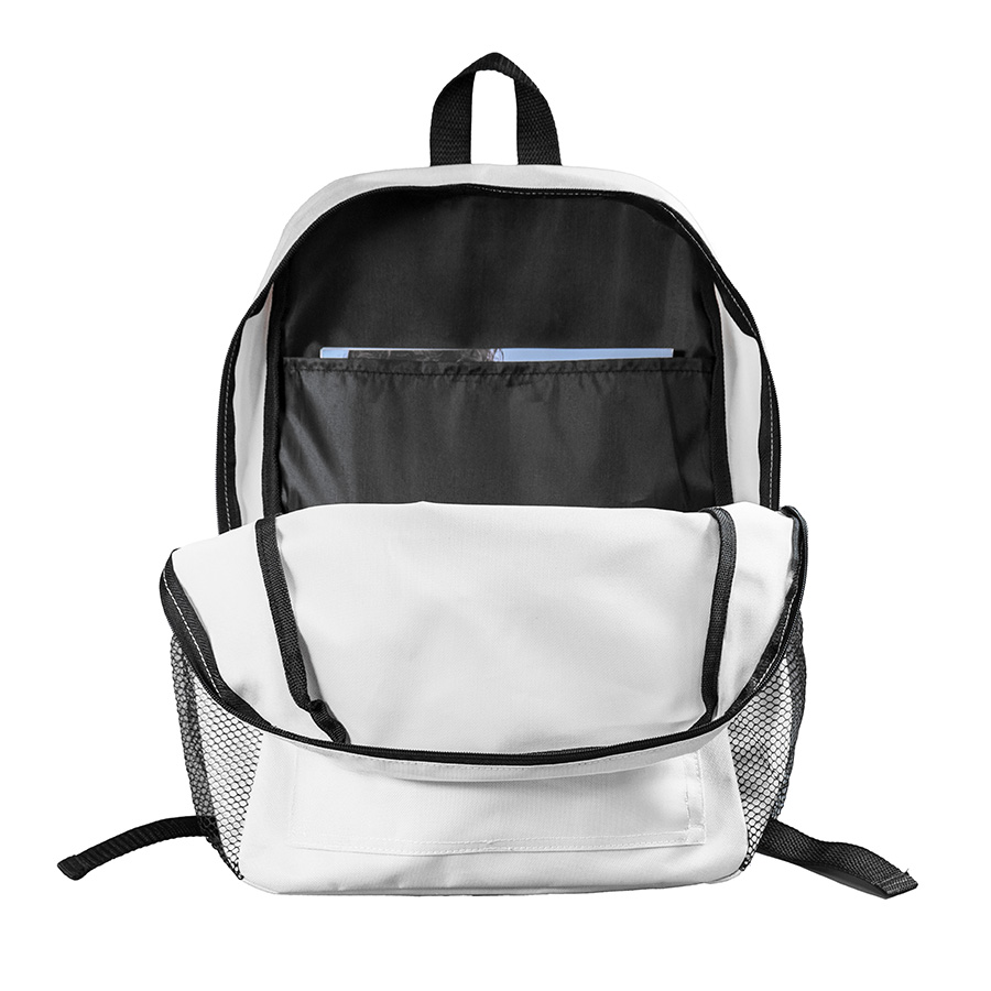 Рюкзак водостойкий "DISCO", белый, 41 x 30 x11 см, 100% полиэстер 600D