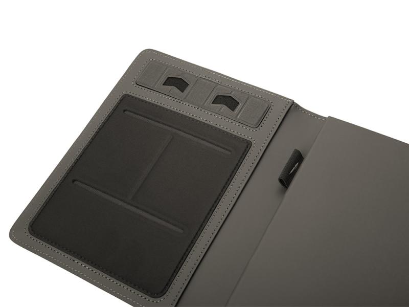 Подарочный набор Twilight: органайзер А5 с беспроводной зарядкой и металлическая шариковая ручка со светящимся логотипом