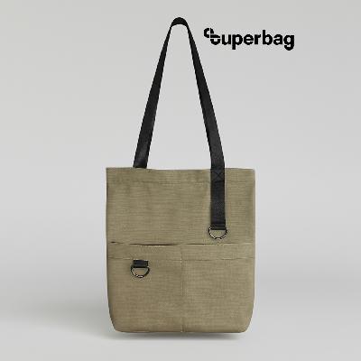 Шоппер Superbag ZIP, с двумя карманами и молнией