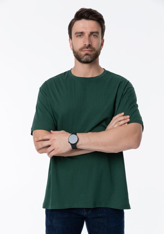 Футболка унисекс без бокового шва STAN хлопок 160, 02, Т-зеленый (130)