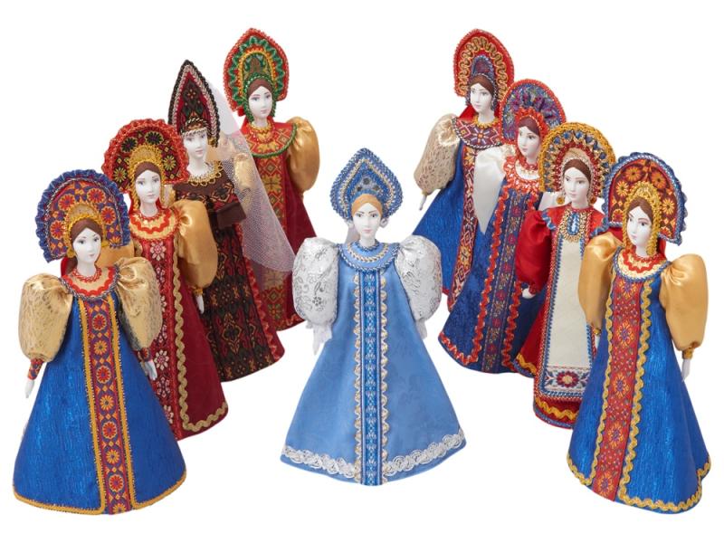 Подарочный набор: кукла фарфоровая, мёд с гецким орехом