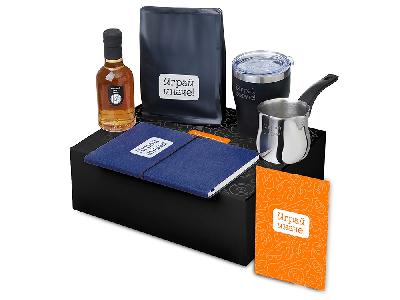 Подарочный набор Re:y. Routine с туркой, термокружкой и кофе