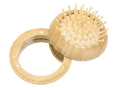 Расческа с зеркалом Daisy из бамбука