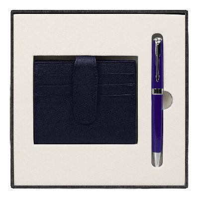 Набор подарочный Solution Superior Duo (ручка Universal, металл, футляр для кредитных карт Leather Road)
