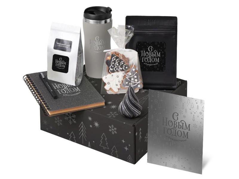 Подарочный набор Re:Charge с термокружкой, кофе и блокнотом