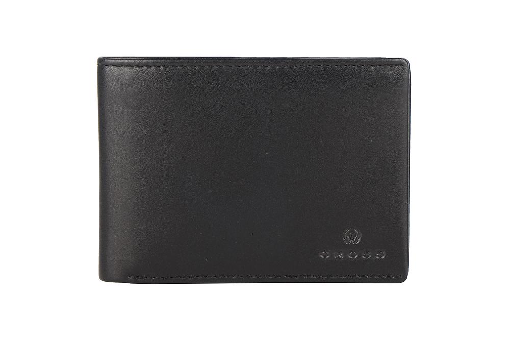 Кошелёк Cross Classics Black, кожа наппа, гладкая, 11 х 8,1 х 1 см
