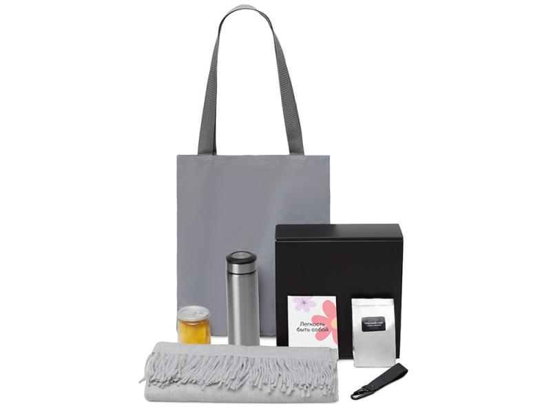 Подарочный набор Re:f. Walk с палантином, шопером и термосом