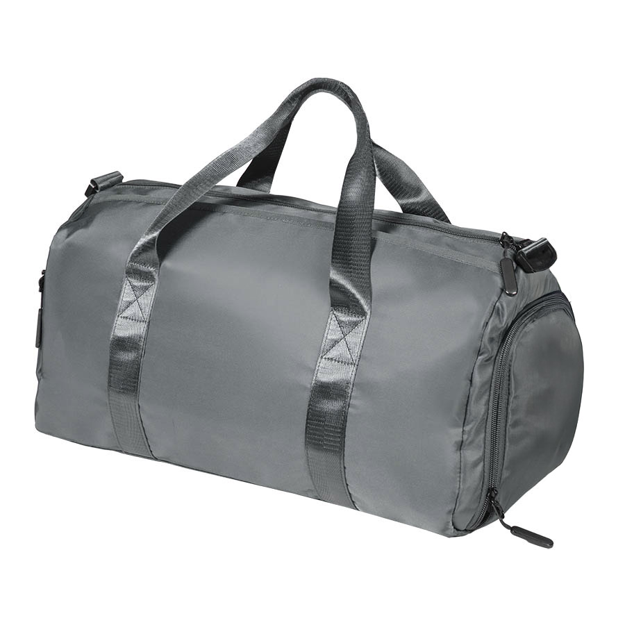 Сумка спортивная "Gym" без ремня, серая, 45х21х20 см, полиэстер