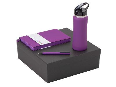 Подарочный набор c блокнотом C1, ручкой и бутылкой