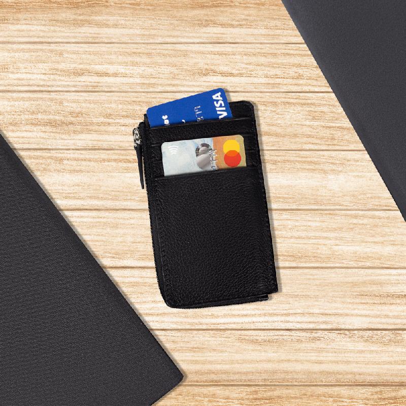 Универсальный футляр для кредитных карт и монеткартхолдер Leather Life из нат. кожи