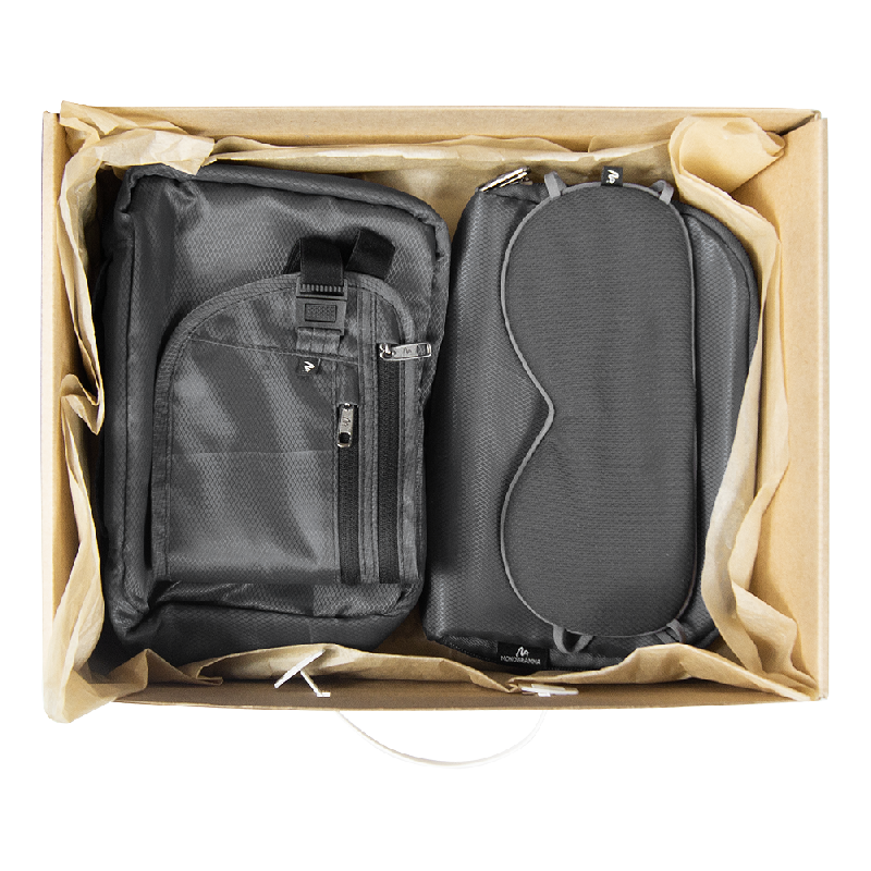 Набор подарочный Solution Prestige Quadro ( поясной кошелек, косметичка дорожная Comfort Сity Travel, косметичка дорожная Comfort Avenue, маска для сна)