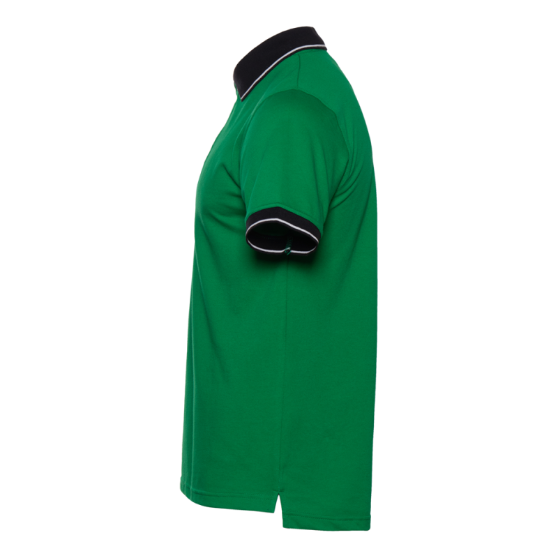 Рубашка поло  унисекс STAN с контрастными деталями хлопок/полиэстер 185