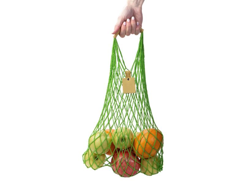 Авоська Dream из натурального хлопка с кожаными ручками, 15 л