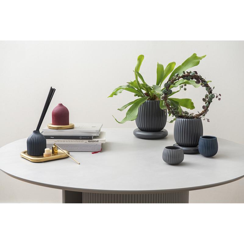 Подсвечник треный с титановым покрытием из коллекции edge, 21х17 см