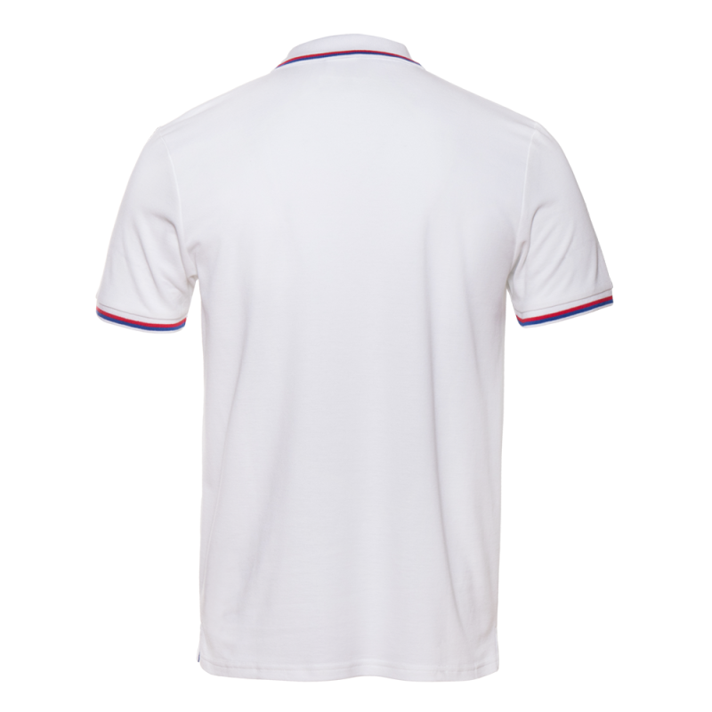 Рубашка поло унисекс STAN триколор  хлопок/полиэстер 185, 04R, Белый (10)