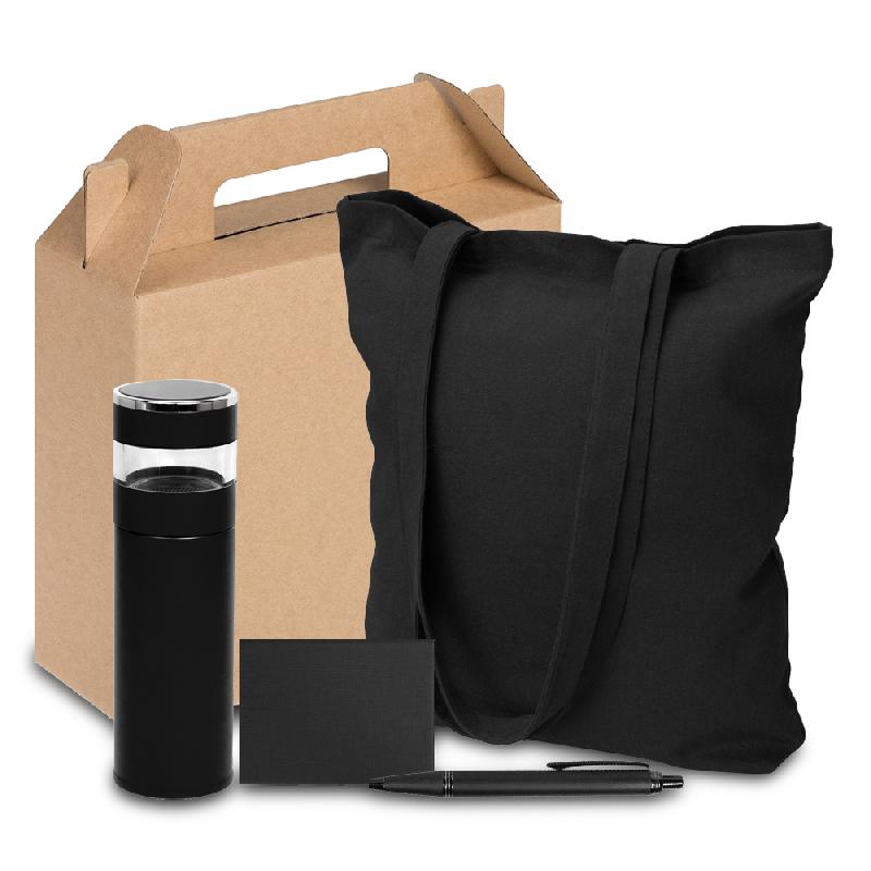 Набор подарочный Solution Prestige Quattro (термос, ручка, набор стикеров, сумка)