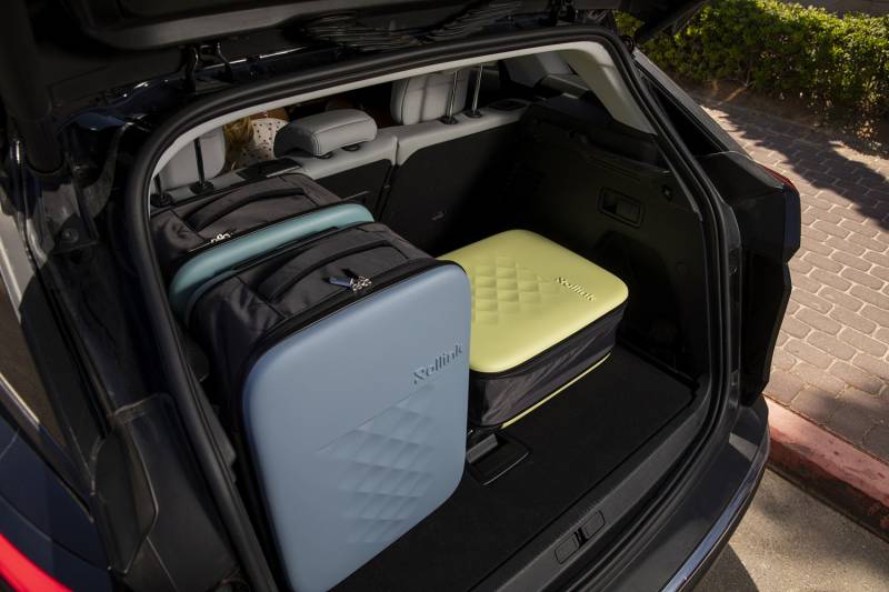 Чемодан складной Rollink Vega II 55x40x20 см, 2 колеса, бирюзовый