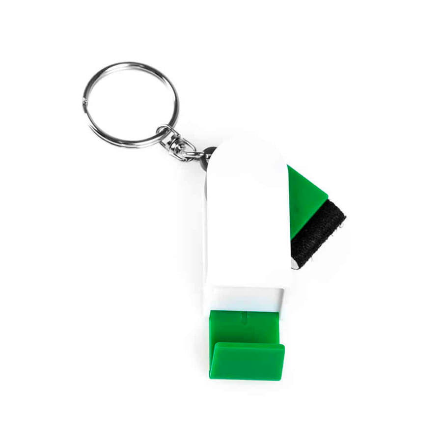 Брелок  SATARI с подставкой для телефона, пластик, синий, 2 x 4.8 x 1.3 см