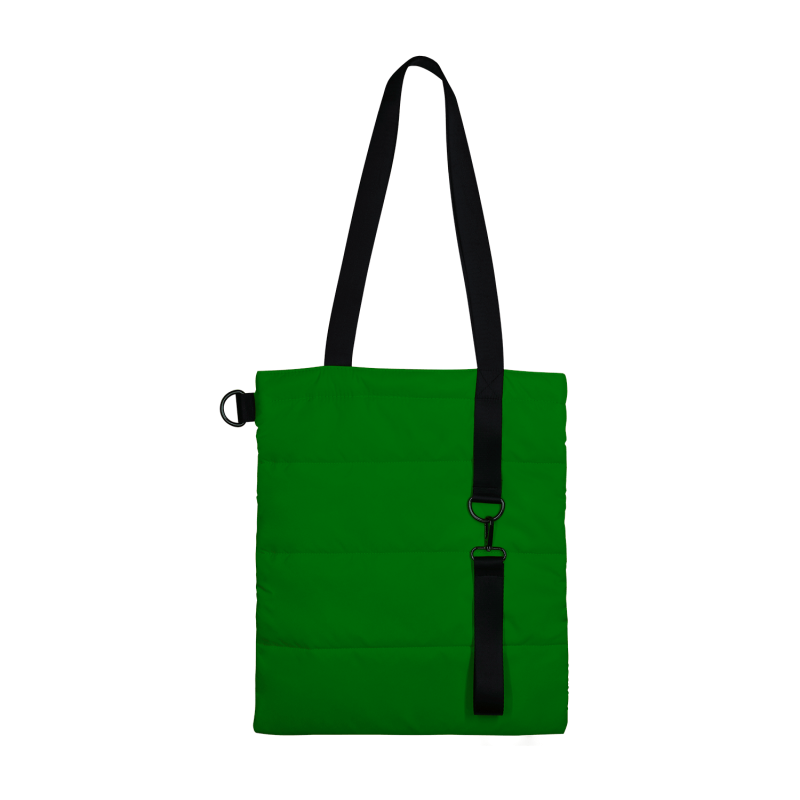 Шоппер Superbag Bubble New, со скрытой магнитной кнопкой (зеленый с черным)