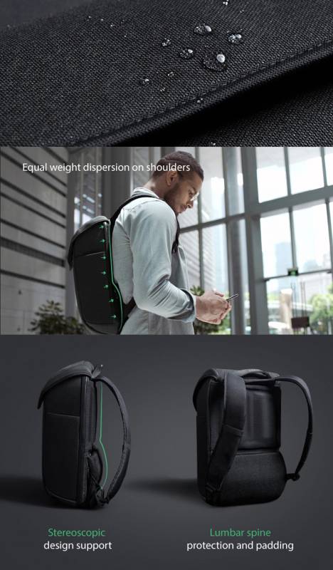 Рюкзак KORIN ClickPack X 45х32х15,5 см, с клапаном, черный