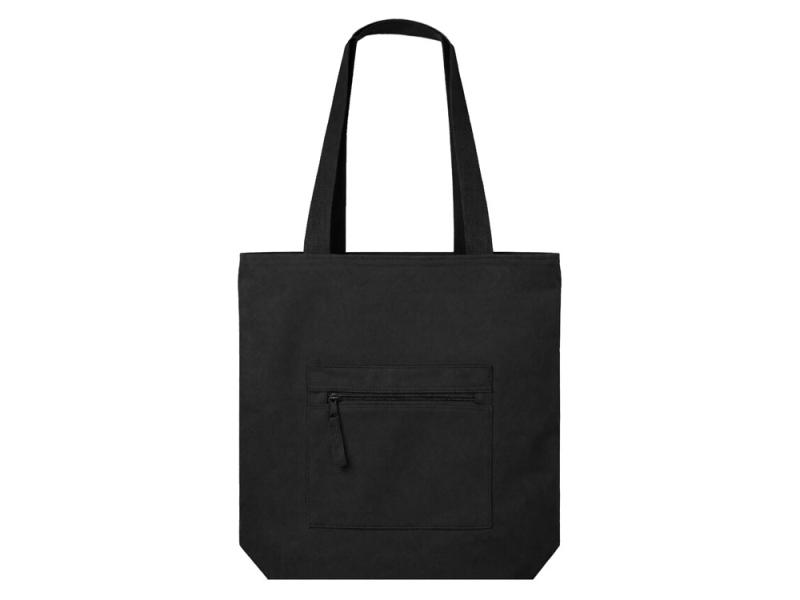 Сумка на молнии Zipper Neo из хлопка 280 г c карманом на молнии спереди