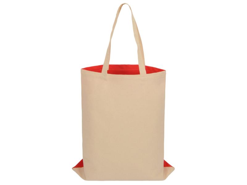 Сумка для шопинга Twin двухцветная из хлопка, 180 г/м2