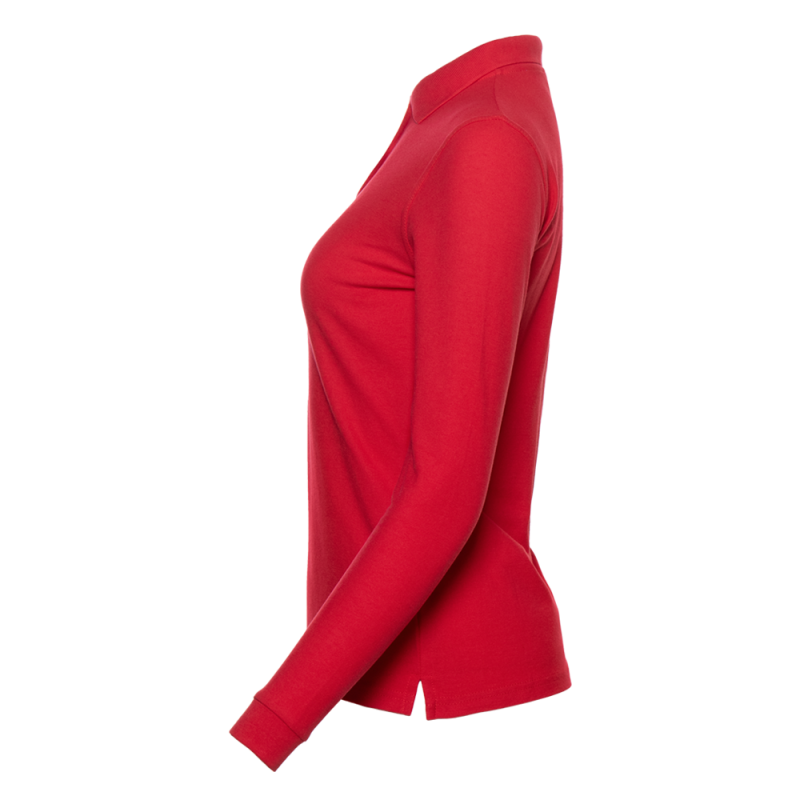 Рубашка поло женская STAN длинный рукав хлопок/полиэстер 185