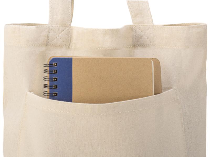 Cумка Clip из хлопка 340 г/м2 с застежкой из экокожи