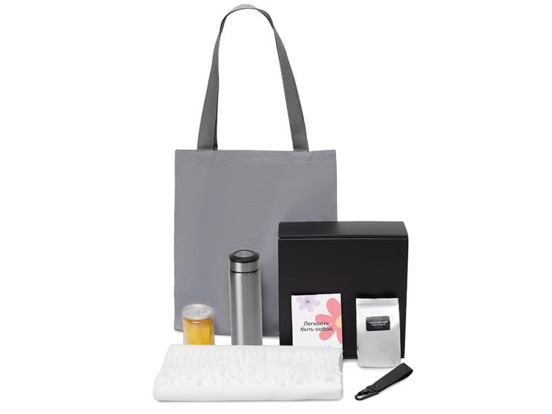 Подарочный набор Re:f. Walk с палантином, шопером и термосом