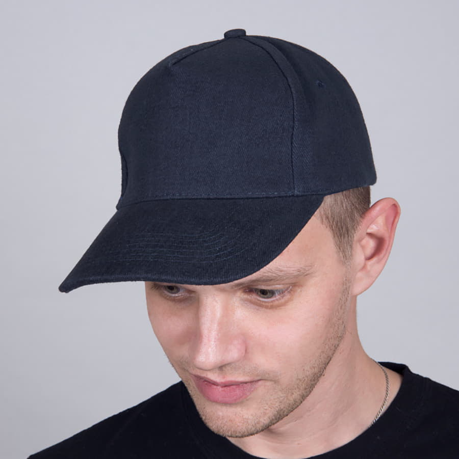 Бейсболка "Premium S", 5 клиньев, металлическая застежка, белый, 100% хлопок,плотность 350 г/м2