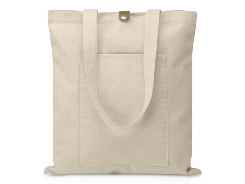 Cумка Clip из хлопка 340 г/м2 с застежкой из экокожи