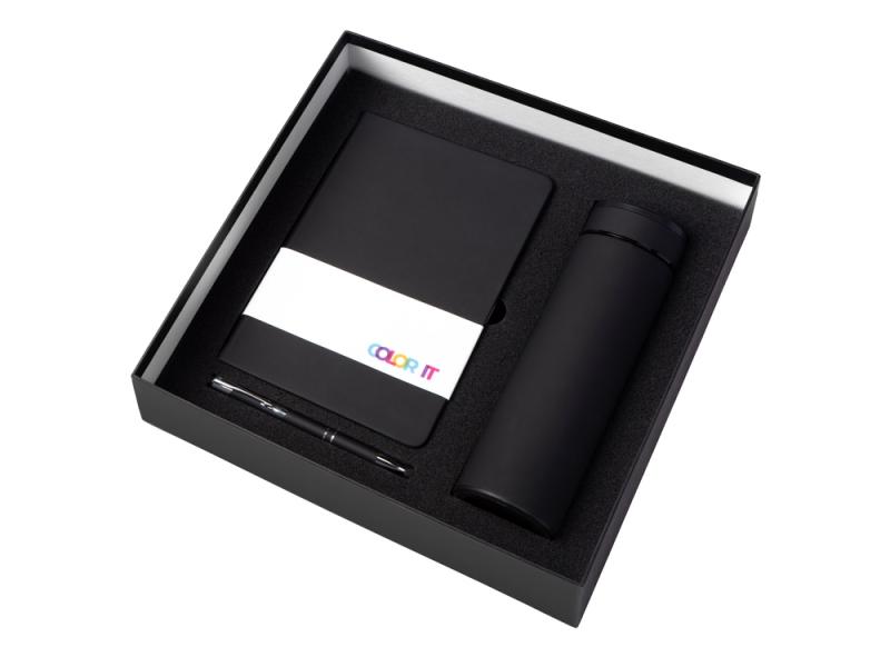 Подарочный набор Color it с блокнотом, металлической ручкой и термосом