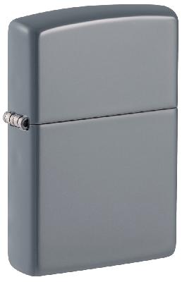 Зажигалка ZIPPO Classic с покрытием Flat Grey, латунь, глянцевая, 38x13x57 мм