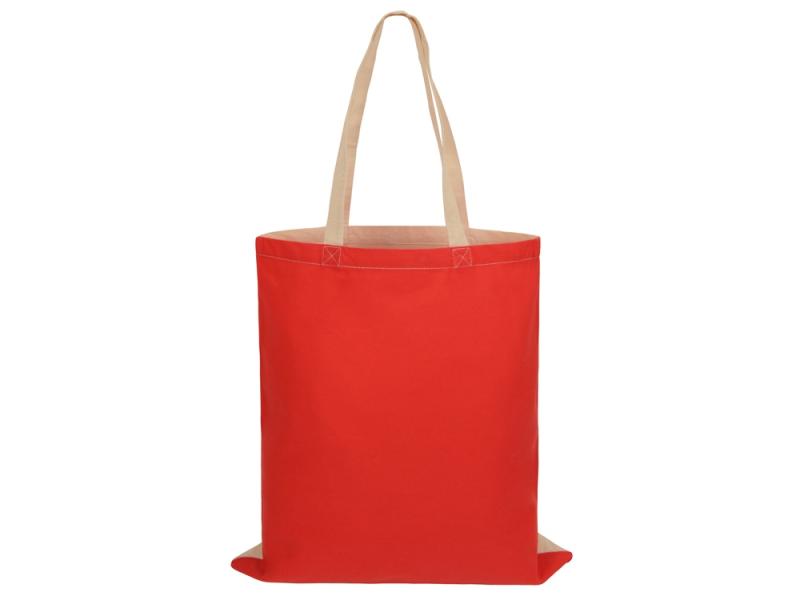 Сумка для шопинга Twin двухцветная из хлопка, 180 г/м2