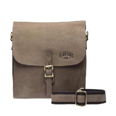 Сумка KLONDIKE «Brad», винтажная кожа в коричневом е, 25 х 28 х 7 см