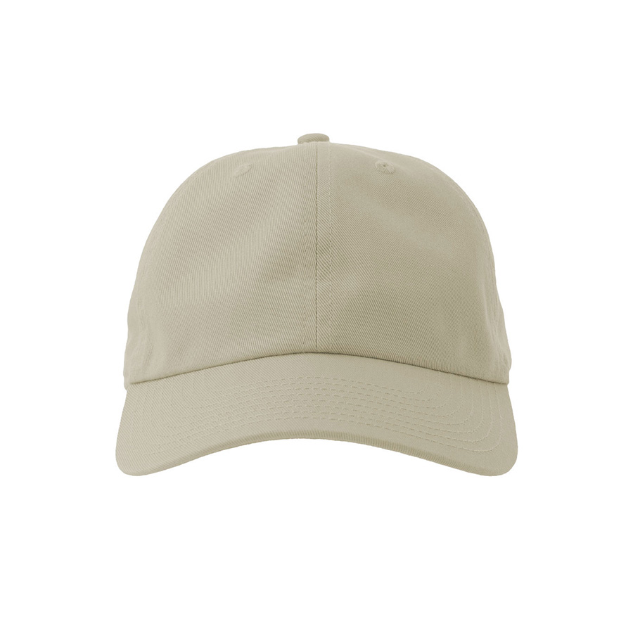 Бейсболка "DAD HAT-S", 6 клиньев, металлическая застежка, бежевый, 100% хлопок, 270 г/м2