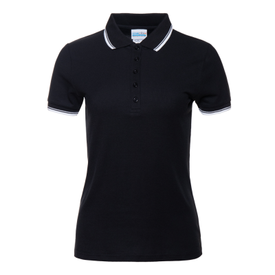 Рубашка поло женская STAN с окантовкой хлопок/полиэстер 185