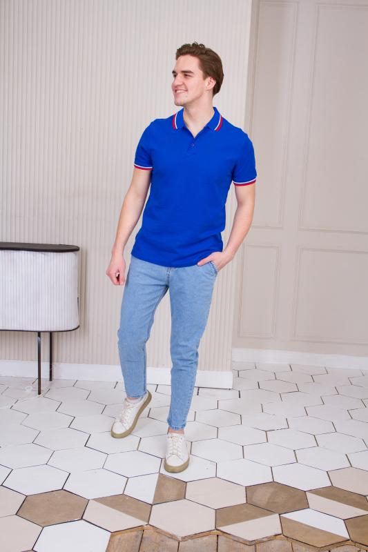 Рубашка поло унисекс STAN триколор  хлопок/полиэстер 185, 04R, Белый (10)