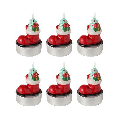 Набор декоративных свечей festive stocking из коллекции new year essential, 6 шт.