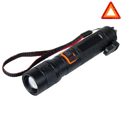 Фонарь Tools Jacob, алюминиевый, аккумуляторный, с зарядкой type-c, олотком