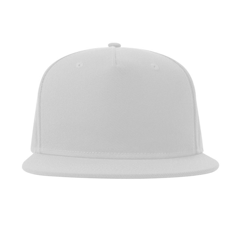 Бейсболка SNAP FIVE-S, 5 клиньев, пласт. застежка, белый, 100% переработанный полиэстер, 300 г/м2