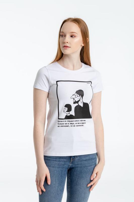 Футболка женская «Леон», белая